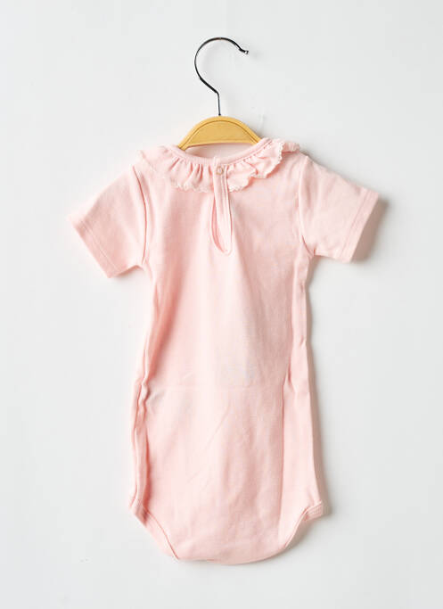 Body de lenjerie roz PETIT BATEAU fată