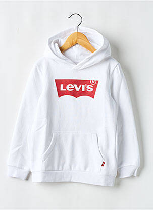 Hanorac cu glugă alb LEVI'S băiat