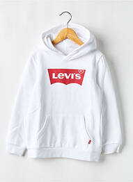 Hanorac cu glugă alb LEVI'S băiat