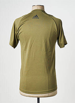 Tricou guler rotund verde ADIDAS bărbat