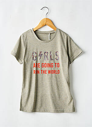 Tricou guler rotund maro NAME IT fată