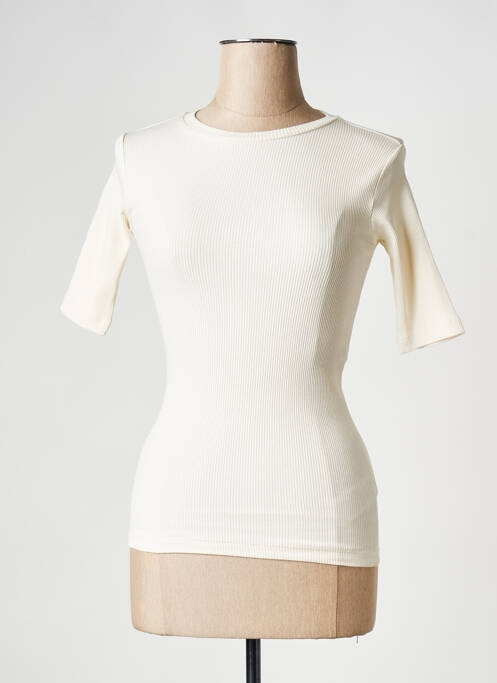 Tricou alb KNOWLEDGE COTTON APPAREL femeie