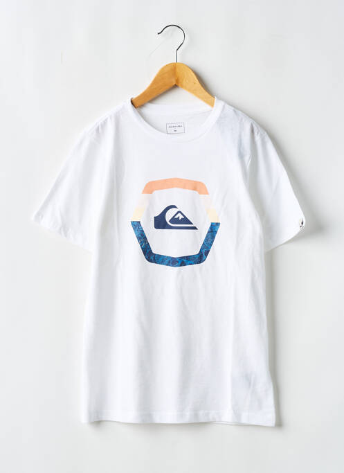 Tricou alb QUIKSILVER băiat