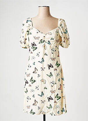 Rochie scurtă bej NA-KD femeie