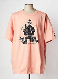 Tricou guler rotund roz NIKE bărbat