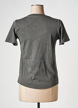 Tricou guler rotund gri LEON & HARPER femeie