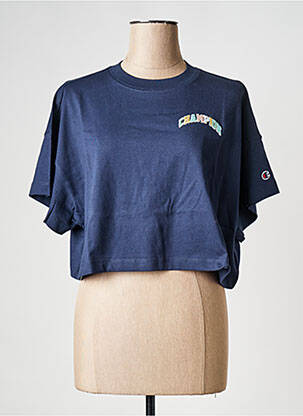 Tricou guler rotund albastru CHAMPION femeie