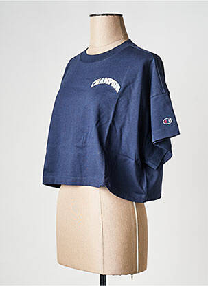 Tricou guler rotund albastru CHAMPION femeie