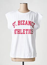 Tricou guler rotund alb BIZANCE femeie