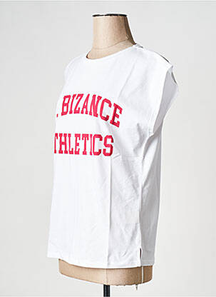 Tricou guler rotund alb BIZANCE femeie