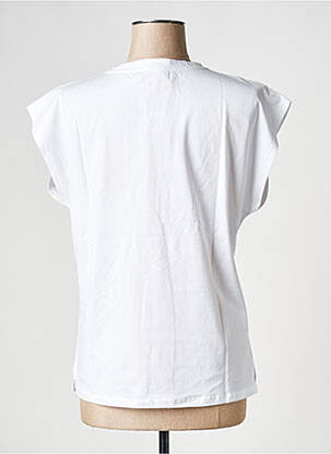 Tricou guler rotund alb BIZANCE femeie