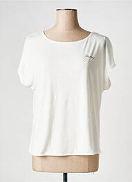 Tricou guler rotund alb ROXY femme
