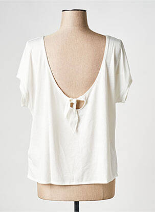 Tricou guler rotund alb ROXY femeie