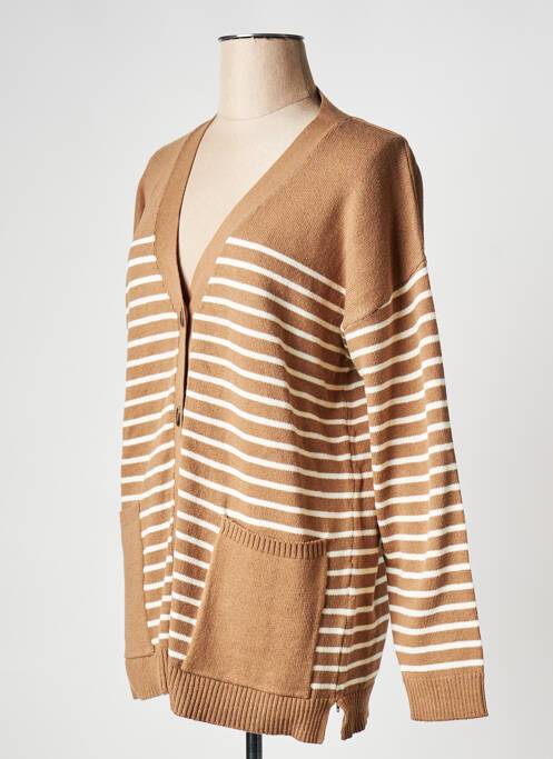 Vestă cu mâneci lungi maro VILA femeie