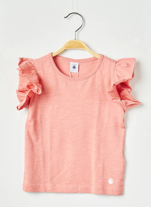 Tricou roz PETIT BATEAU fată