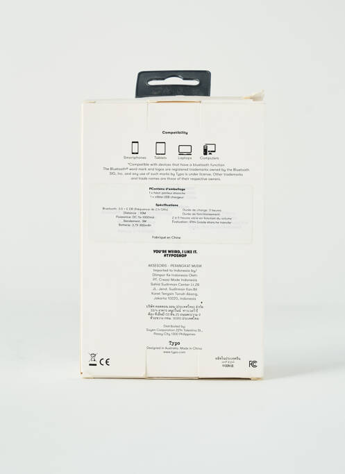 Accesoriu divers negru TYPO unisex