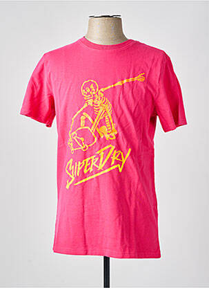 Tricou roz SUPERDRY bărbat
