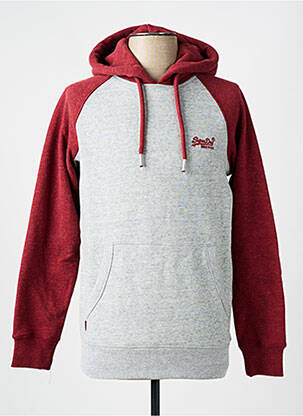 Hanorac cu glugă roșu SUPERDRY bărbat