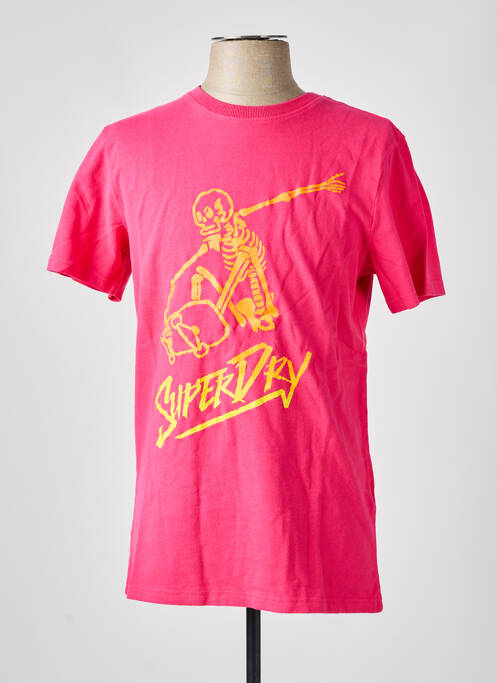 Tricou roz SUPERDRY bărbat