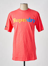 Tricou roz SUPERDRY homme
