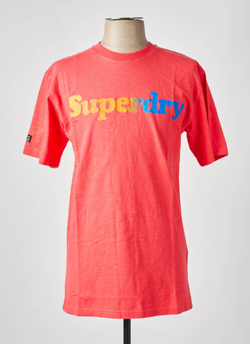 Tricou roz SUPERDRY bărbat