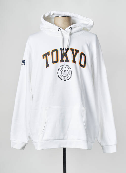 Hanorac alb SUPERDRY femeie