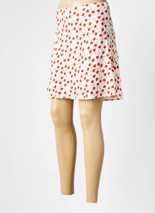 Fustă scurtă bej OBEY femeie