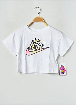 Tricou guler rotund alb NIKE fată