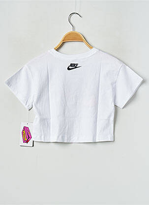 Tricou guler rotund alb NIKE fată