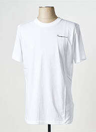 Tricou guler rotund alb KNOWLEDGE COTTON APPAREL homme