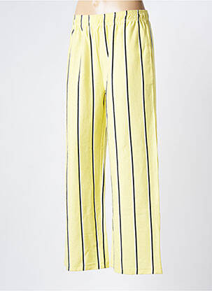 Pantalon drept galben OBEY femeie