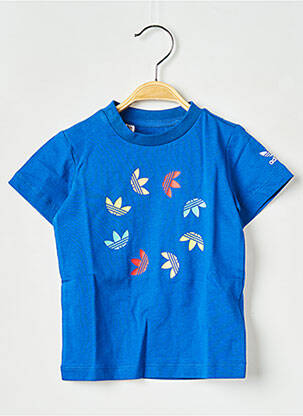Tricou guler rotund albastru ADIDAS copil