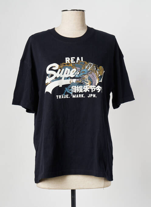 Tricou albastru SUPERDRY femme