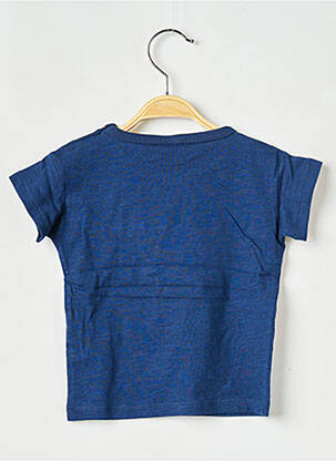 Tricou guler rotund albastru PETIT BATEAU băiat