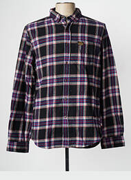 Cămașă cu mâneci lungi violet SUPERDRY bărbat