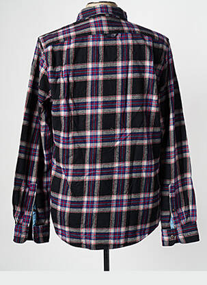 Cămașă cu mâneci lungi violet SUPERDRY bărbat