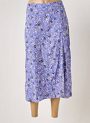 Fustă midi violet PIECES femeie