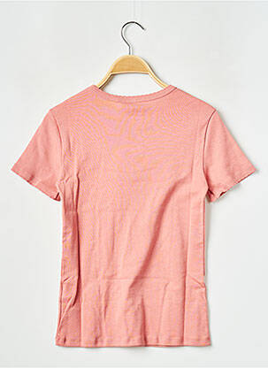 Tricou guler rotund roz PETIT BATEAU femeie