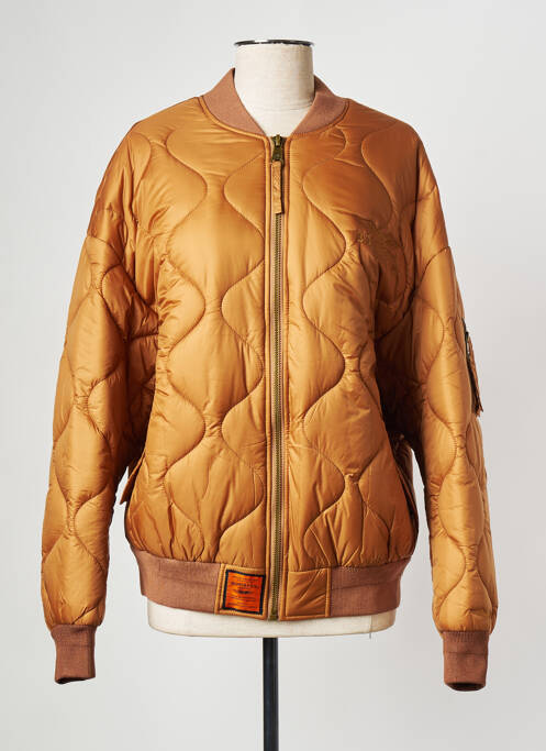 Geacă matlasată maro BOMBERS femeie