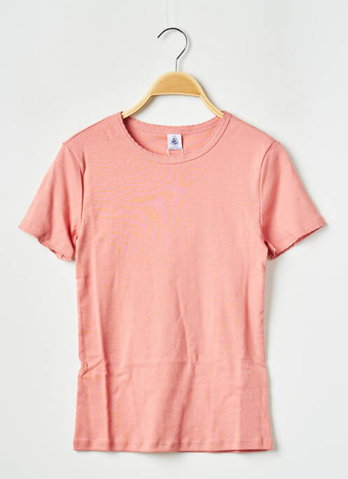 Tricou roz PETIT BATEAU femeie