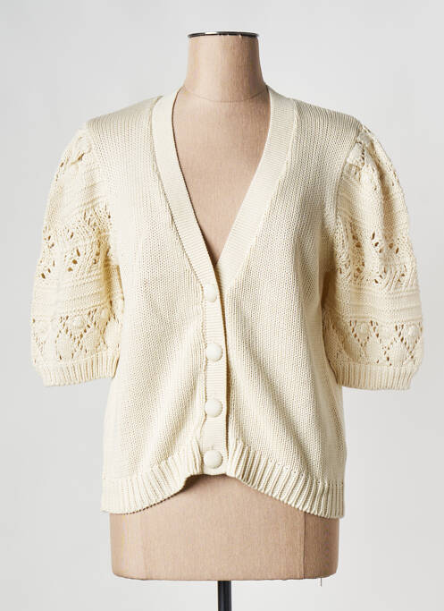 Vestă cu mâneci lungi bej B.YOUNG femeie