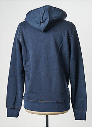 Hanorac cu glugă guler rotund albastru JACK & JONES bărbat