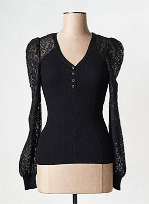 Top negru MORGAN femeie