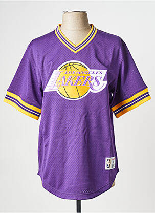 Tricou violet MITCHELL AND NESS bărbat