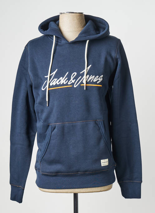 Hanorac cu glugă albastru JACK & JONES bărbat