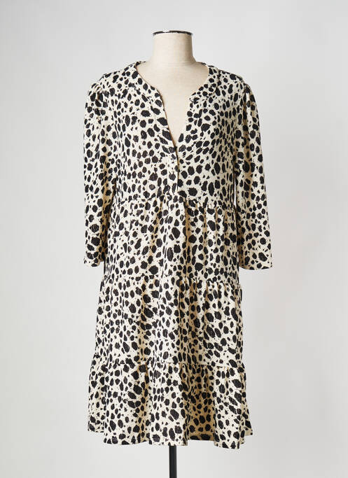 Rochie scurtă bej BREAL femeie