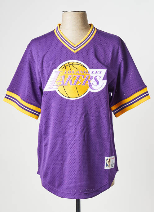 Tricou violet MITCHELL AND NESS bărbat