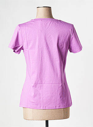 Tricou guler rotund violet CALVIN KLEIN femeie