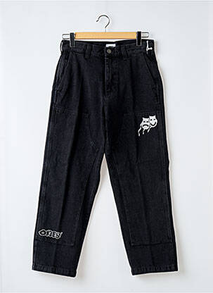 Blugi cu croială dreaptă negru OBEY bărbat