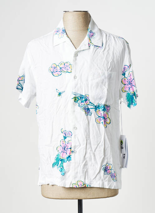 Cămașă cu mâneci scurte alb OBEY bărbat